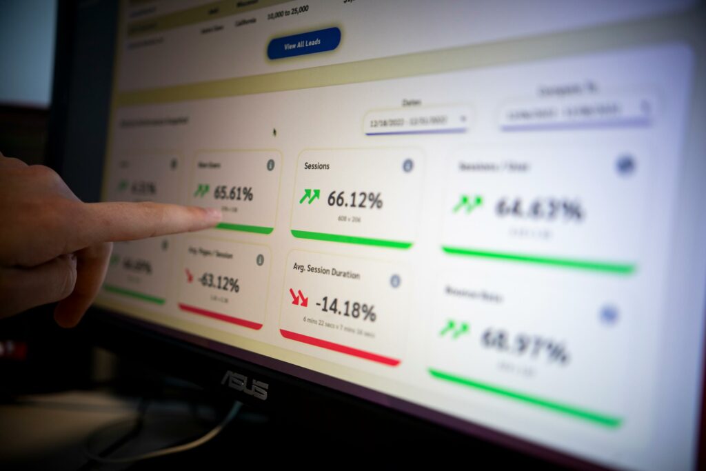 Viewing Report Rover's website performance data